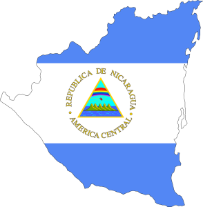 nicaragua-carte-drapeau